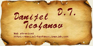 Danijel Teofanov vizit kartica